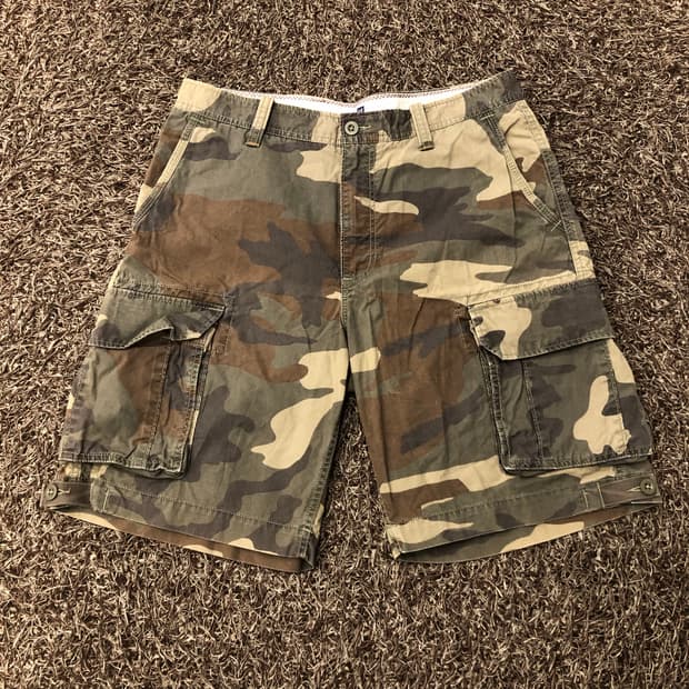 GAP 갭 카모 카고 팬츠 반바지