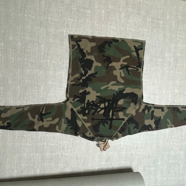 (새상품)스투시 베이직 써멀 우드랜드 카모 s