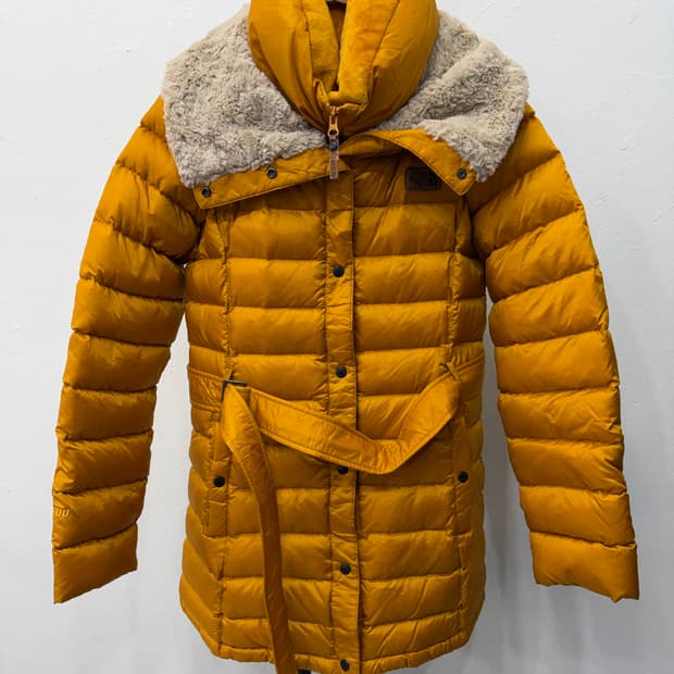 정품) 노스페이스 여성 구스다운 벨트패딩 S