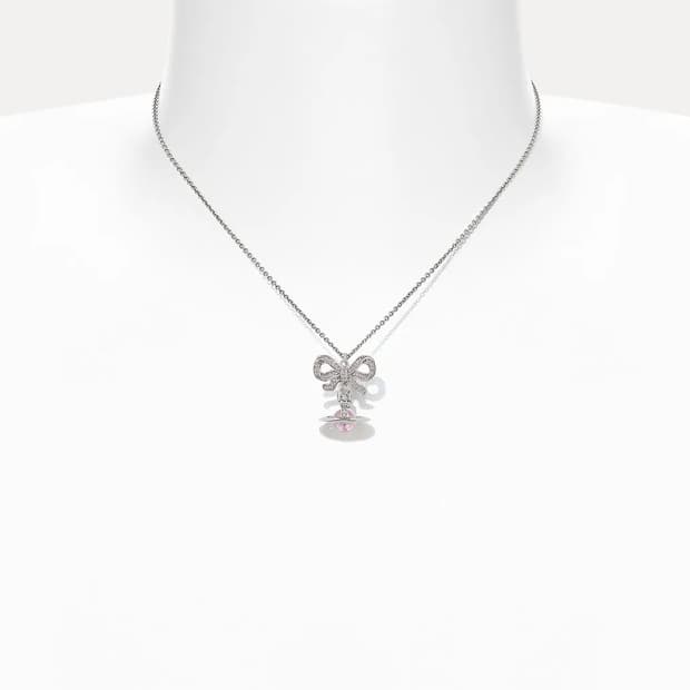 비비안웨스트우드 옥타비에 목걸이 핑크 