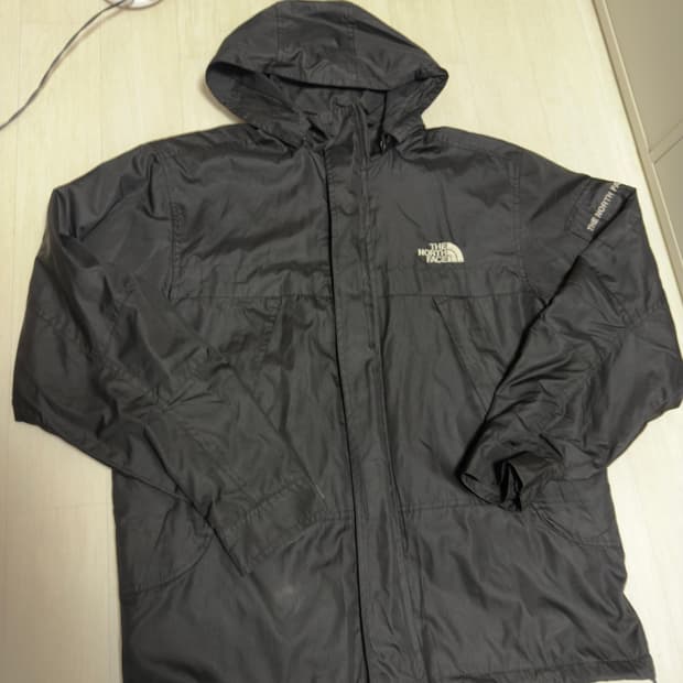 노스페이스 바람막이 자켓 블랙 