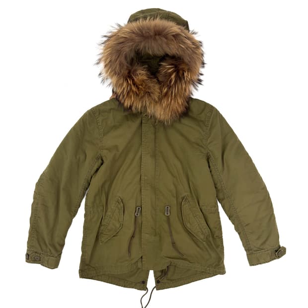 Goa Fishtail Parka Whit Fur Trim/ Os