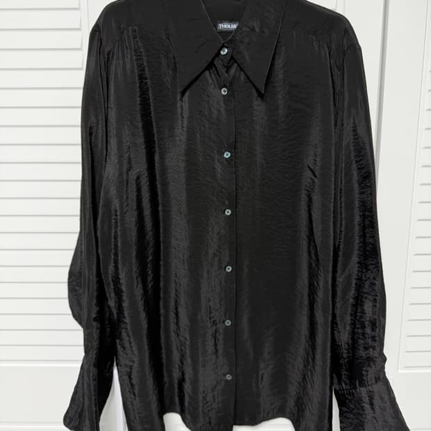 더일마 새틴 셔츠