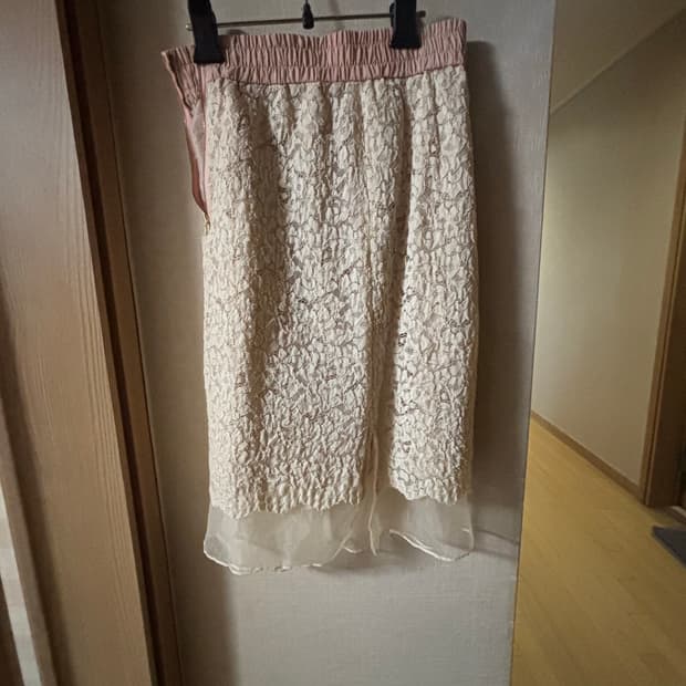 빈티지 베이지 스커트