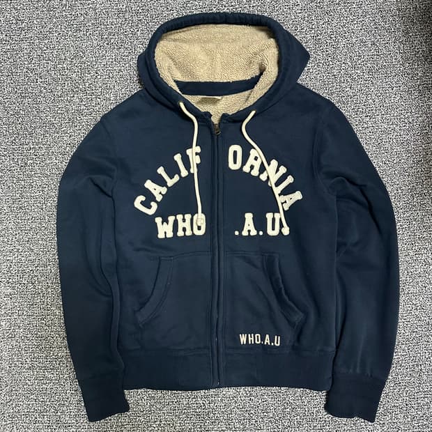 (M) 후아유 캘리포니아 양털 후드집업