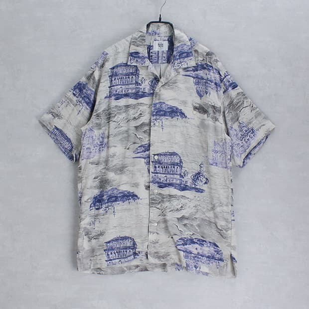 Modigliani _ open collar rayon shirt