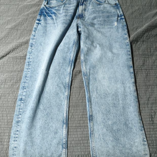 자라 배기핏 데님 32 새상품 와이드  스트릿