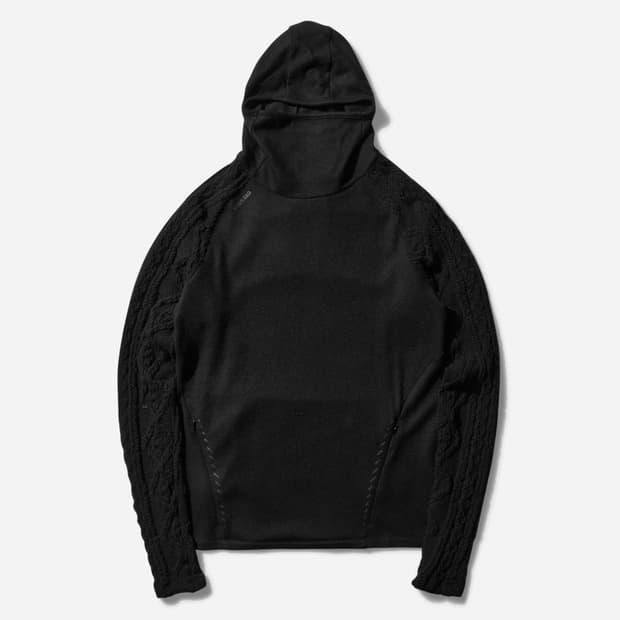 hyeinseo black tech wool hoodie 3size