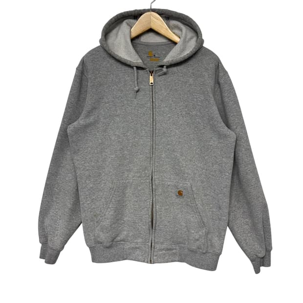 칼하트 로고 후드집업