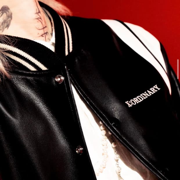 급처) xordinary LambSkin Varsity Jacket