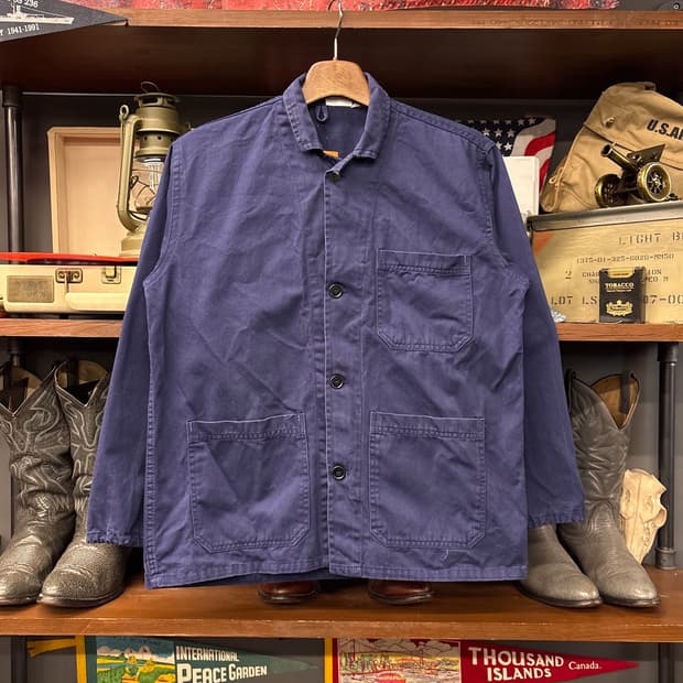 90s 숏카라 프렌치워크자켓 / 초어자켓 이태리생산 N975