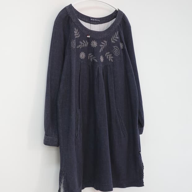 드럭스토어 Drug store denim one-piece