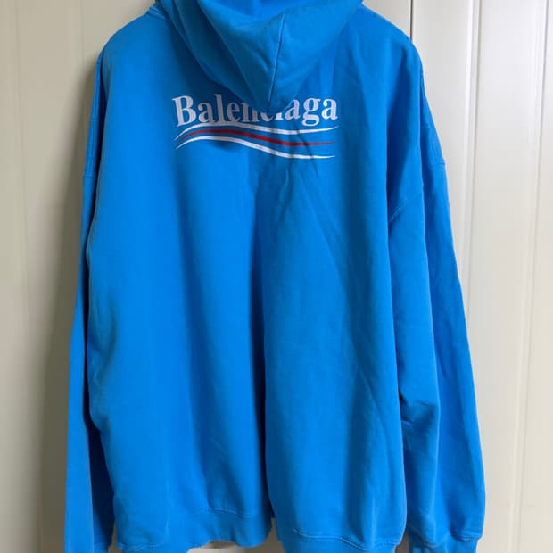 발렌시아가 폴리티컬 캠페인 라지핏 후드티 L