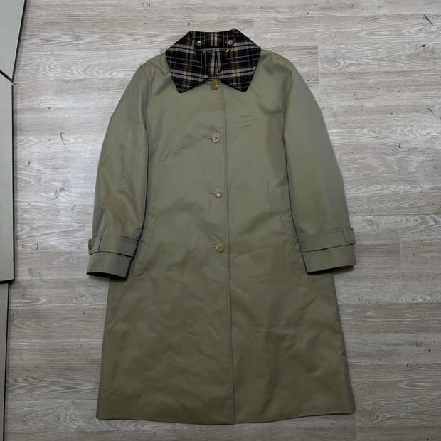 닥스 여성 안감내피 체크 카라 롱 트렌치코트 [라이트 카키] 97-165