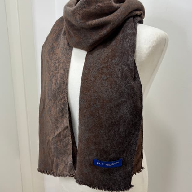 Hiroko Koshino homme에스닉 빈티지 패턴 머플러 목도리