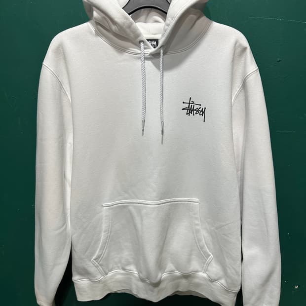 스투시 베이직 후드티 화이트 100-105