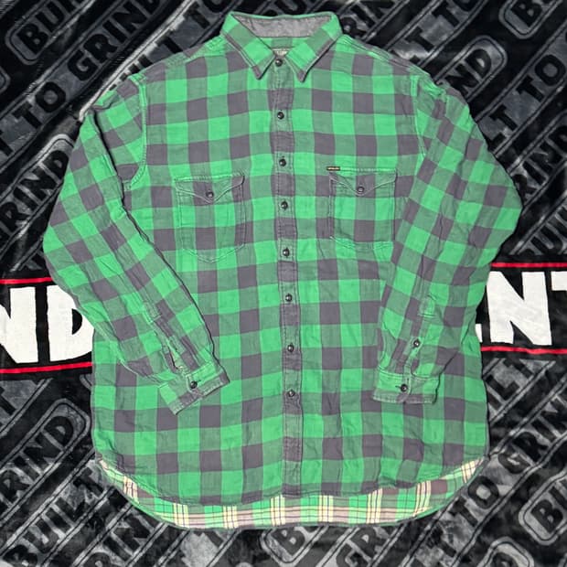 폴로 컨트리 랄프 로렌 체크 셔츠 그린