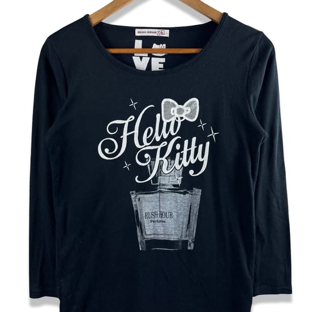JPN 헬로키티 X RUSH HOUR Y2K 프린팅 롱슬리브2375