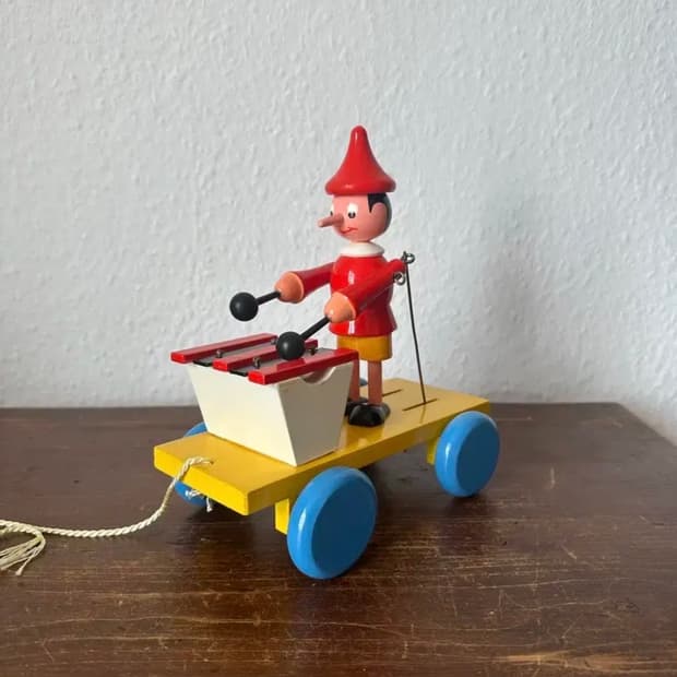 독일)빈티지 피노키오 장난감(미사용)