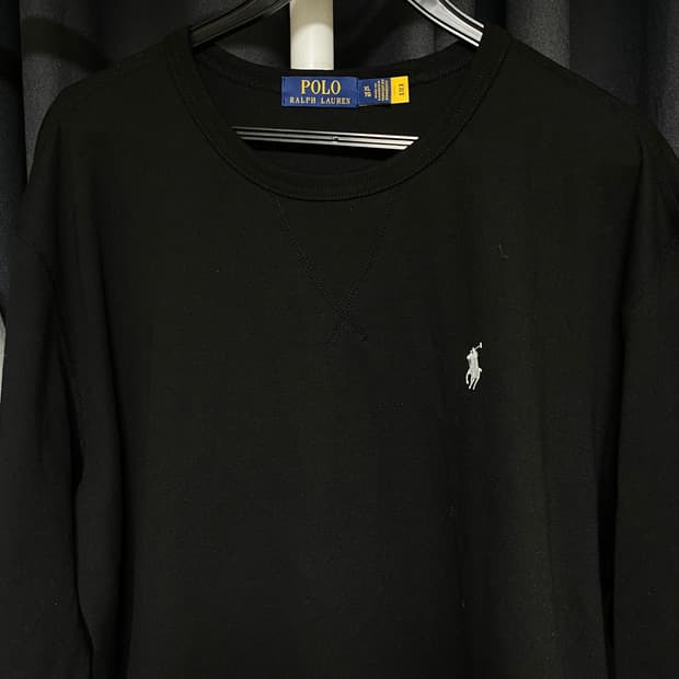 폴로 랄프로렌 롱슬리브 니트 블랙 XL 