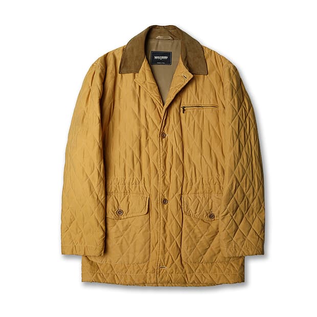 몬테도로 [Montedoro] 머스타드 이태리 클래식 퀼팅 자켓