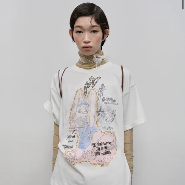 타입서비스 Rabbit Ruched Top [White]