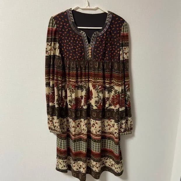 빈티지 보헤미안 원피스