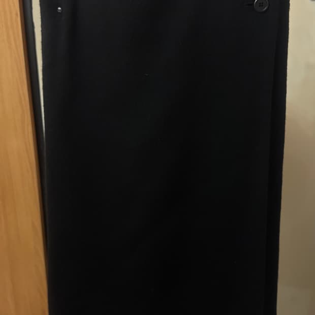 yohji yamamoto 요지 야마모토  울 플란넬 랩스커트