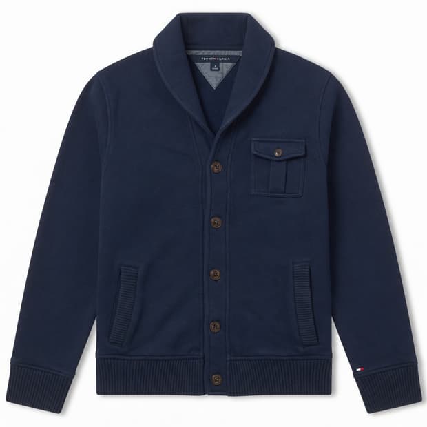[100] TOMMY HILFIGER 타미힐피거 숄카라 스웻가디건