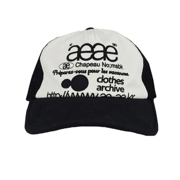 에이이에이이 웹 로고 매쉬캡 Web Logo Mesh Cap (Black