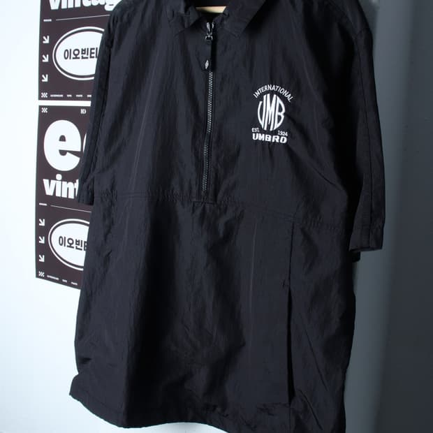 (XL-2XL) 엄브로 집업 바람막이 점퍼자켓 반소매 아노락-H32837