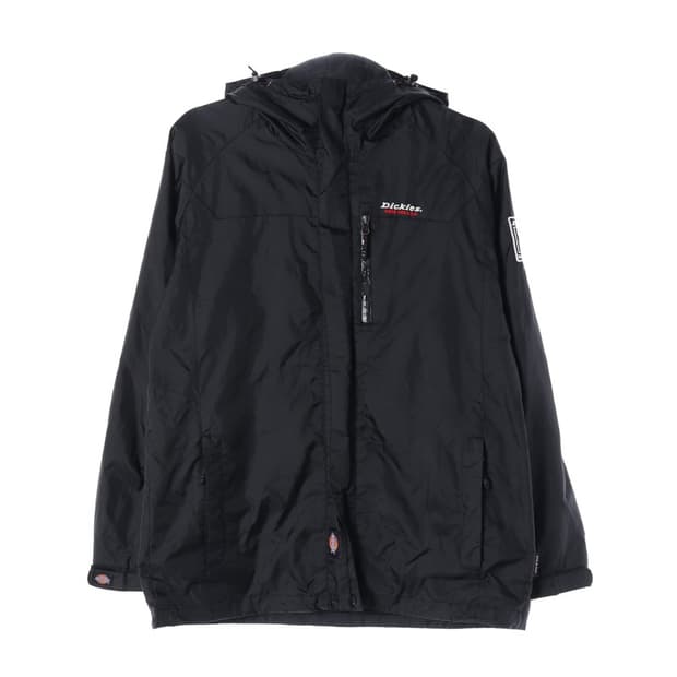 디키즈 올드스쿨 로고 자수 후드 바람막이 자켓 블랙 L
