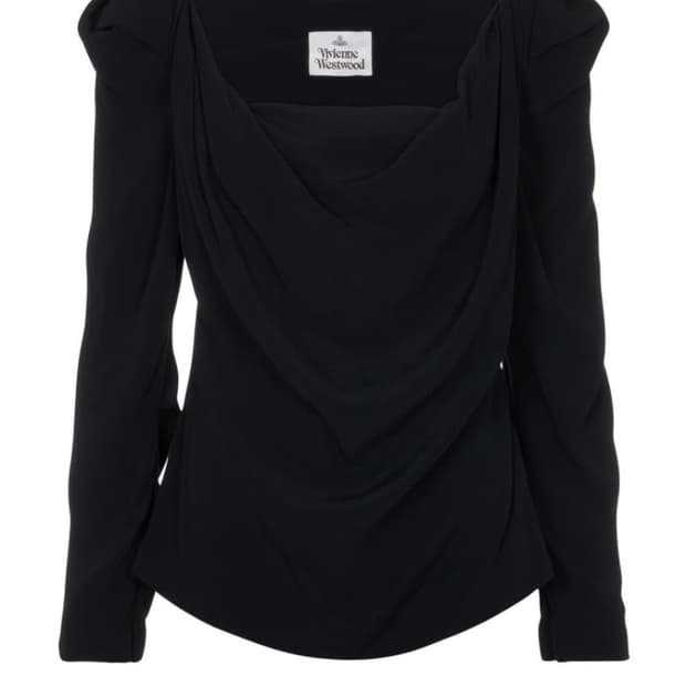 비비안 웨스트우드 드레이프 블라우스