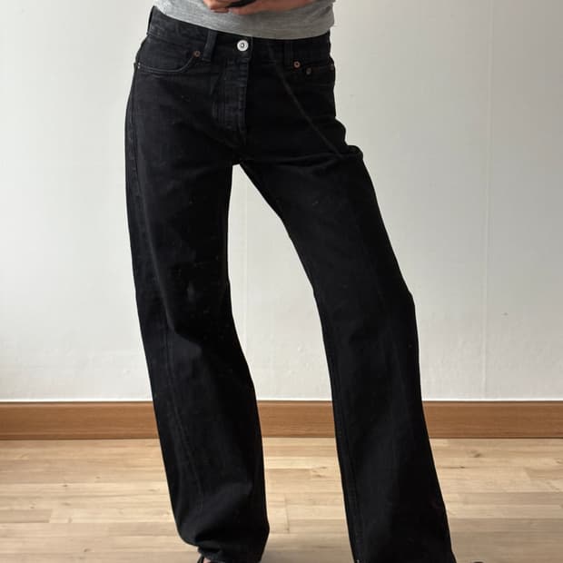 아워레가시 블랙 데님팬츠