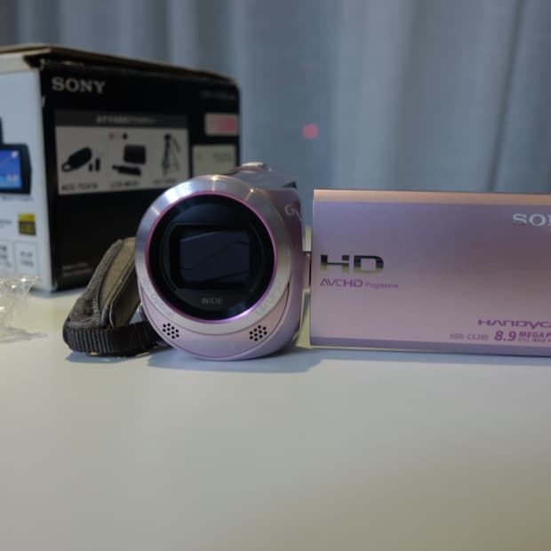 🎀 Sony HDR-CX390 사쿠라 핑크 빈티지 캠코더 🎀