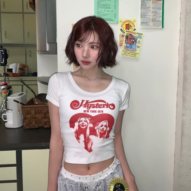 히스테릭글래머 하트치비 반팔