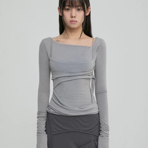 플레어업 Layered Bustier Long Sleeve