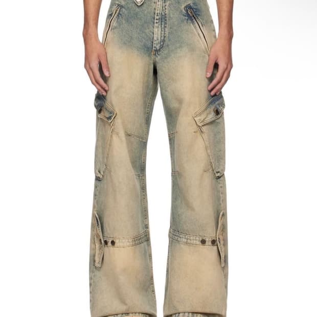 [L] 에곤랩 데님 카고 팬츠