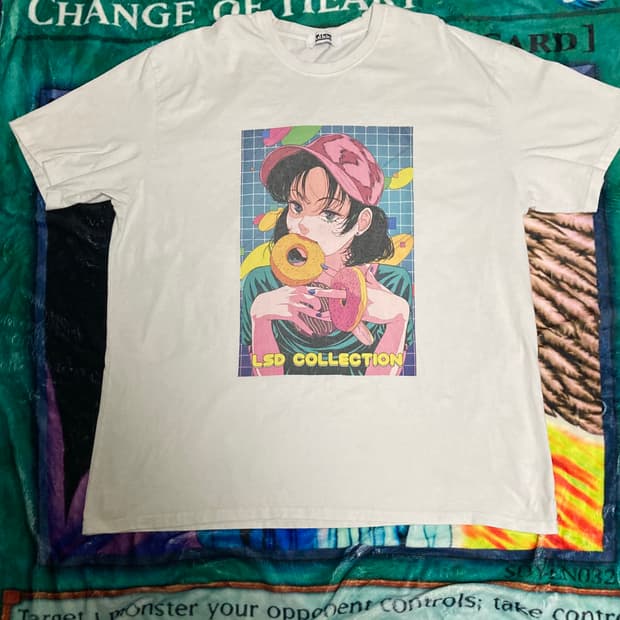 [XL] 얼킨 x 나무13 'LSD 컬렉션' 시티팝 소녀 그래픽 티셔츠