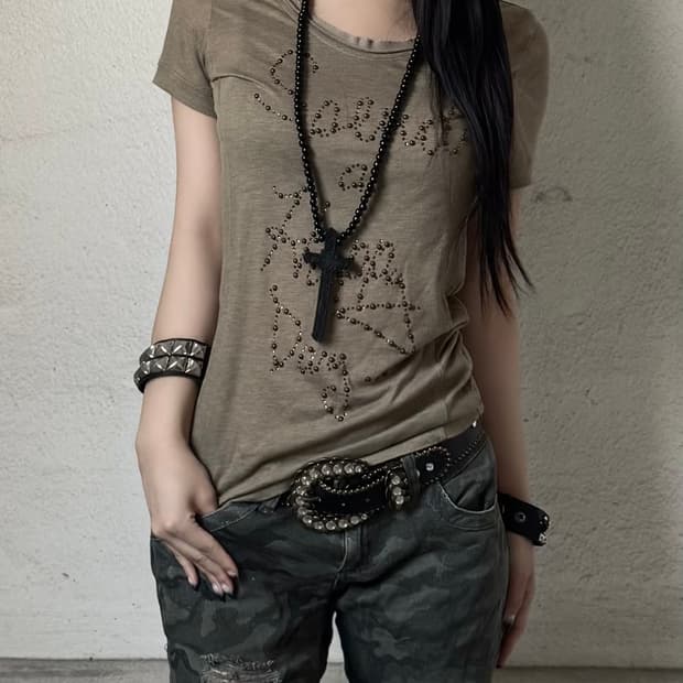 Brown vintage top