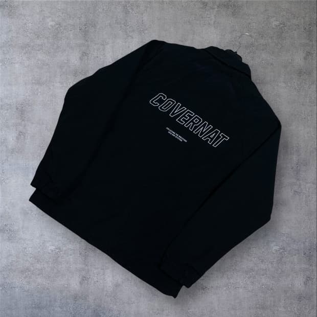 커버낫 스펠아웃 블랙 코치 자켓