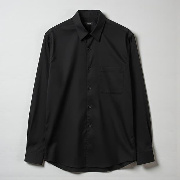 100~105)Theory 띠어리 블랙 나일론 셔츠