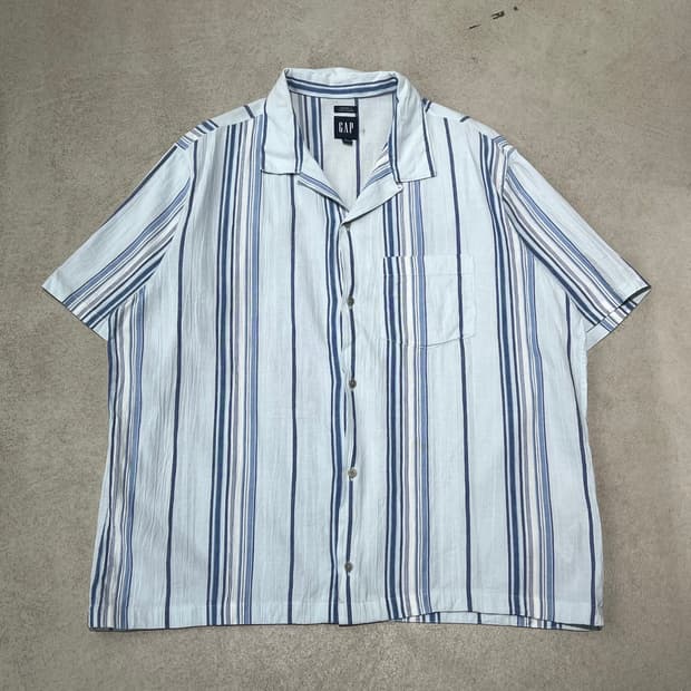 갭 스트라이프 린넨셔츠 s10633