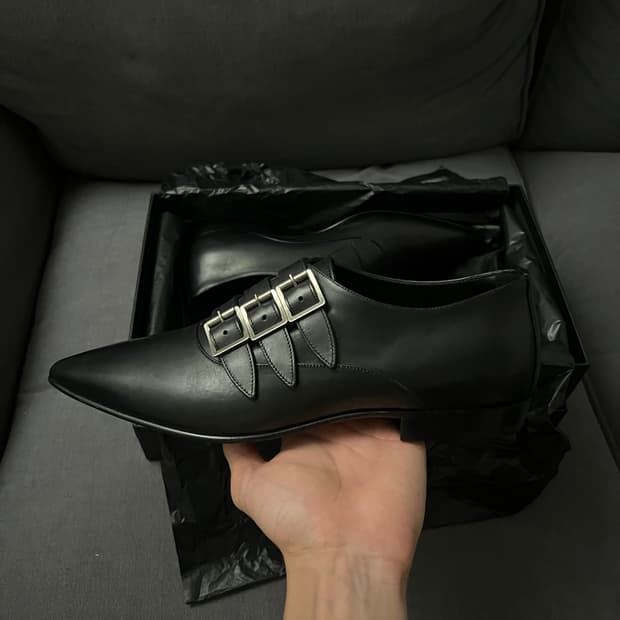 Saint Laurent 트리플 몽크 스트랩 41.5