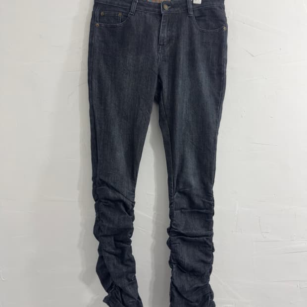 toco toco denim shirring pants