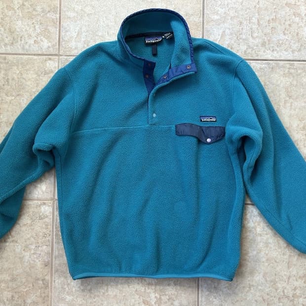00s 파타고니아 신칠라 스냅-T 청록/네이비 자메이카