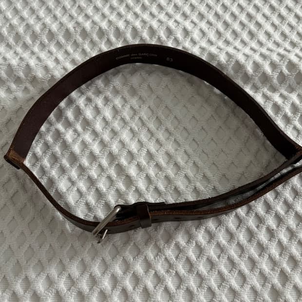 꼼데가르송 옴므 브라운 벨트