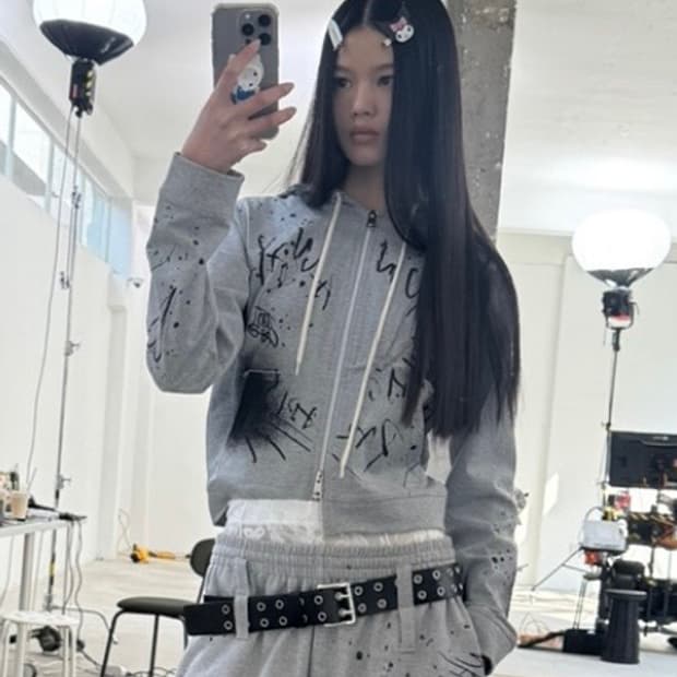 lcdc PRINTED HOODIE ZIP-UP