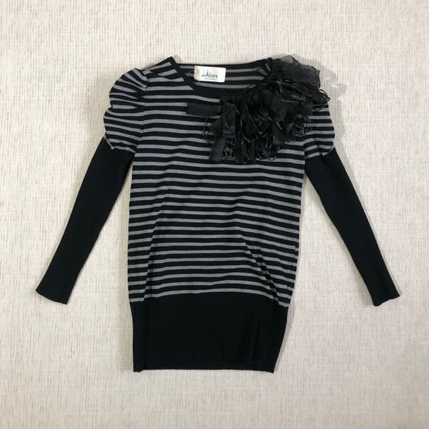et lors Striped Puff Knit