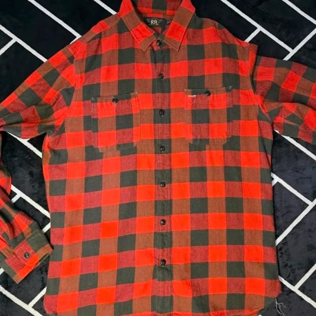 더블알엘 버팔로 체크셔츠 L